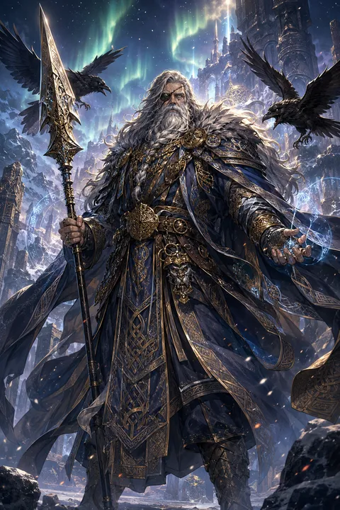 Odin — a Legend card from the Norse pantheon in Mythic Picks.